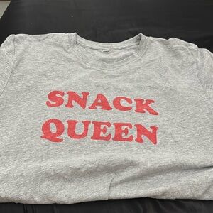 snack queen crop top